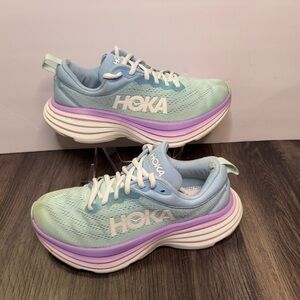 🔥Hoka One Bondi 8 Women’s Size 6 D 1127954  ABSO ‘airy Blue/ocean Running Shoes